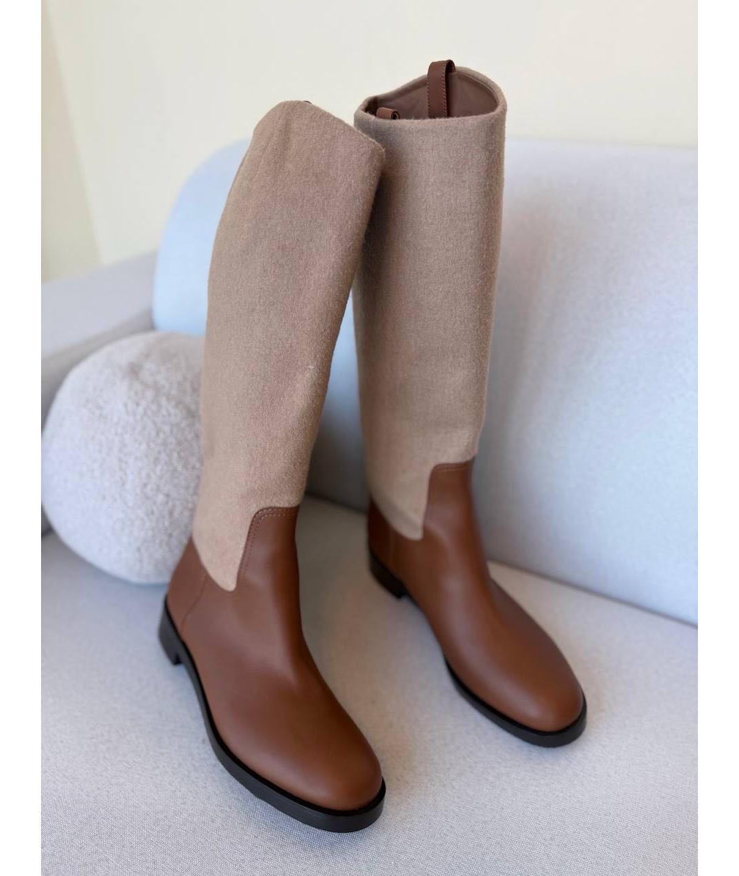 MAX MARA Коричневые сапоги, фото 2