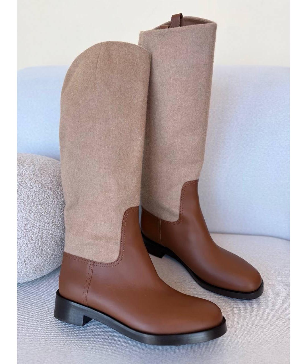 MAX MARA Коричневые сапоги, фото 5
