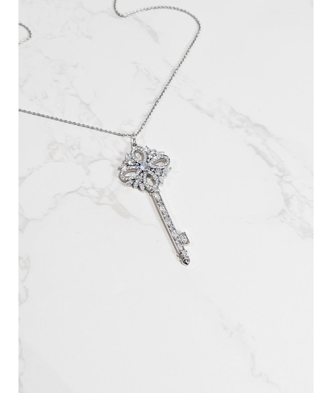 TIFFANY&CO Серебряная платиновая подвеска, фото 3