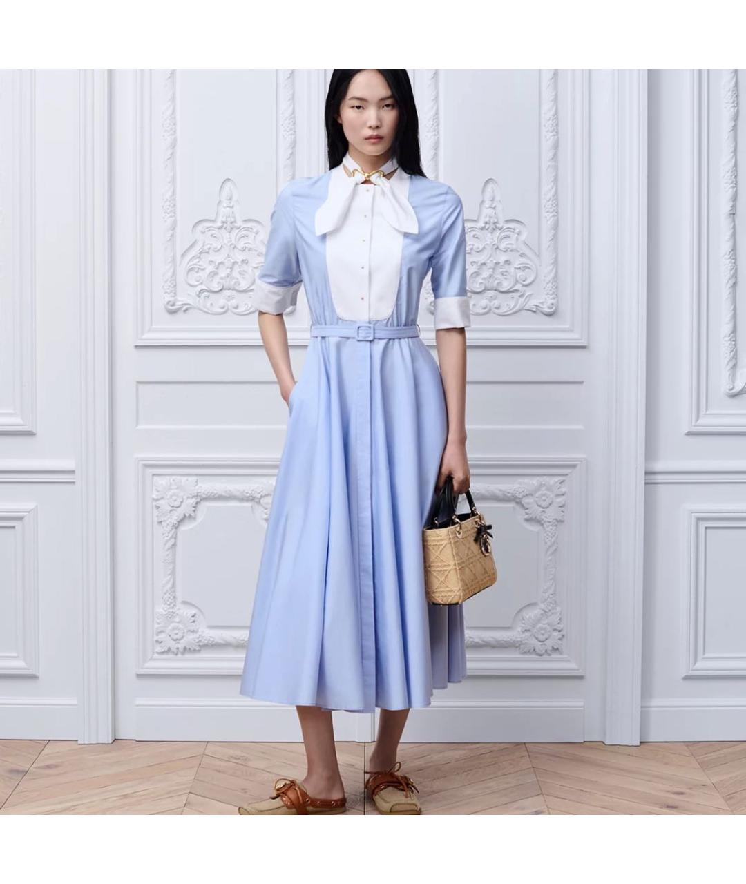 CHRISTIAN DIOR Голубое платье, фото 4
