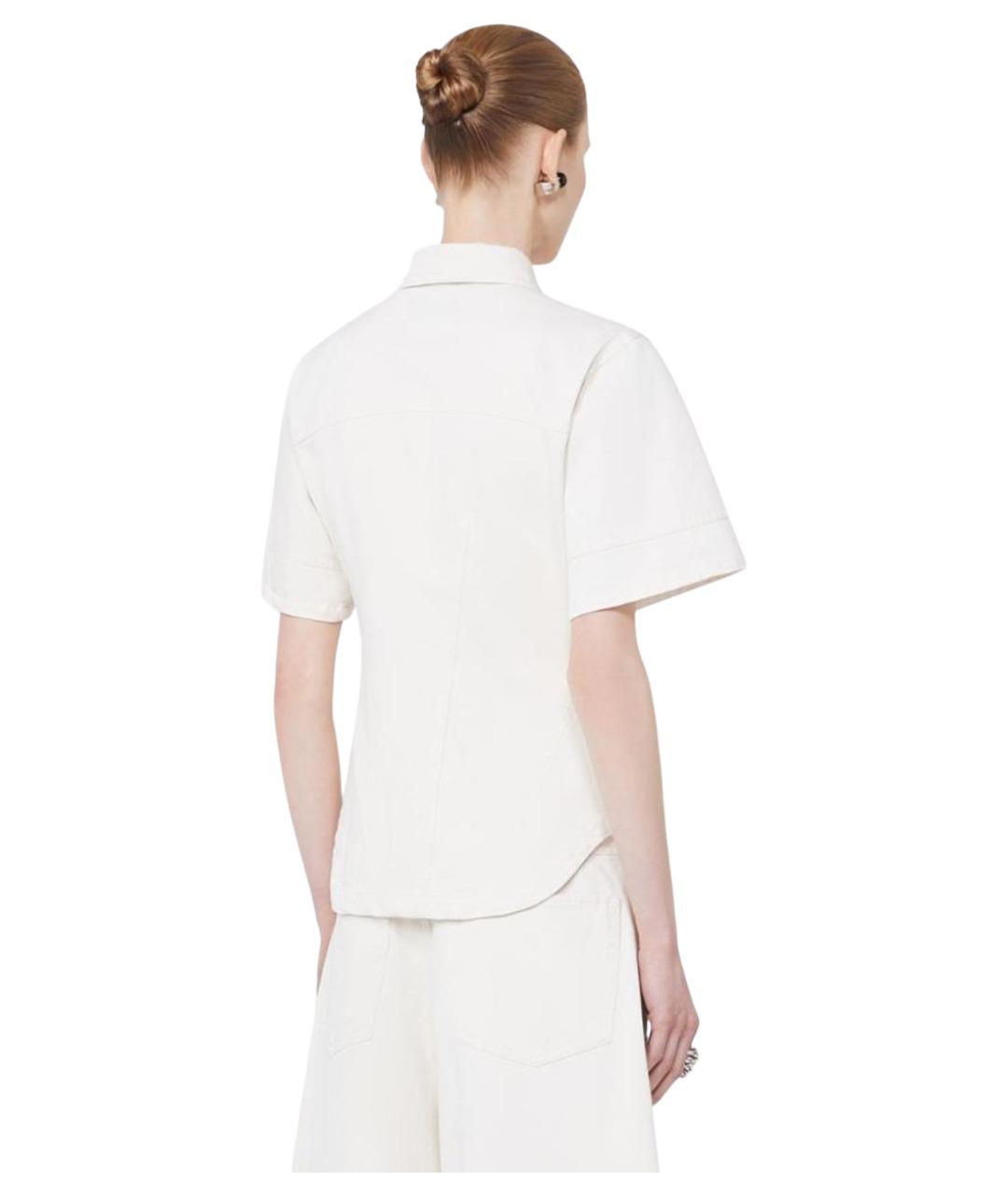 SPORTMAX Бежевая хлопковая рубашка, фото 3