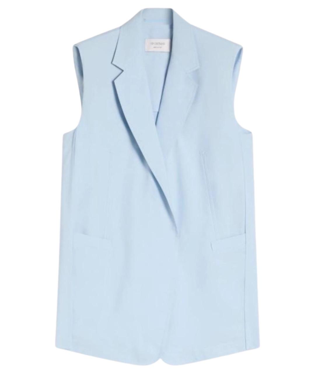 SPORTMAX Синяя вискозная жилетка, фото 1