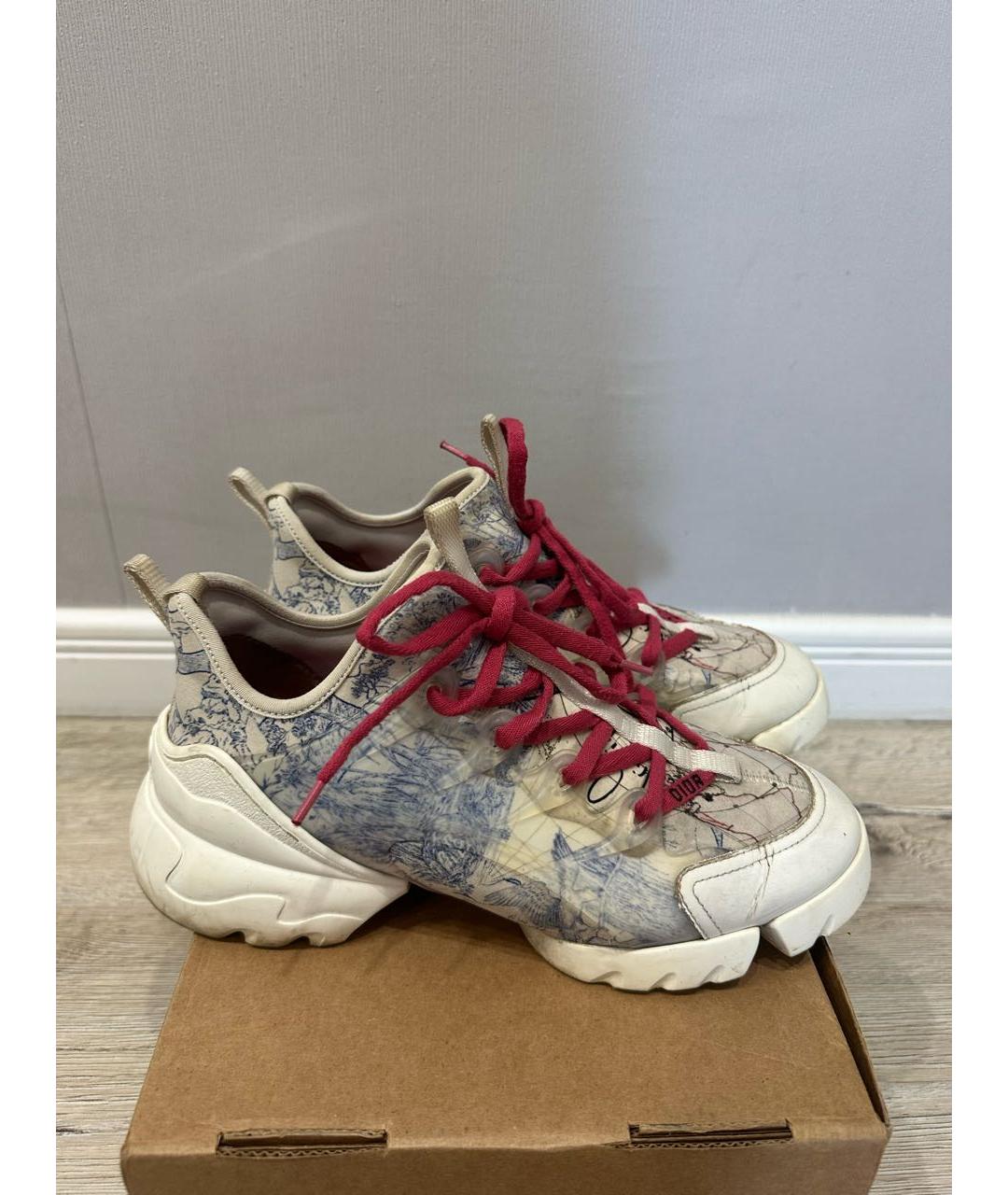 CHRISTIAN DIOR Голубые текстильные кроссовки, фото 7