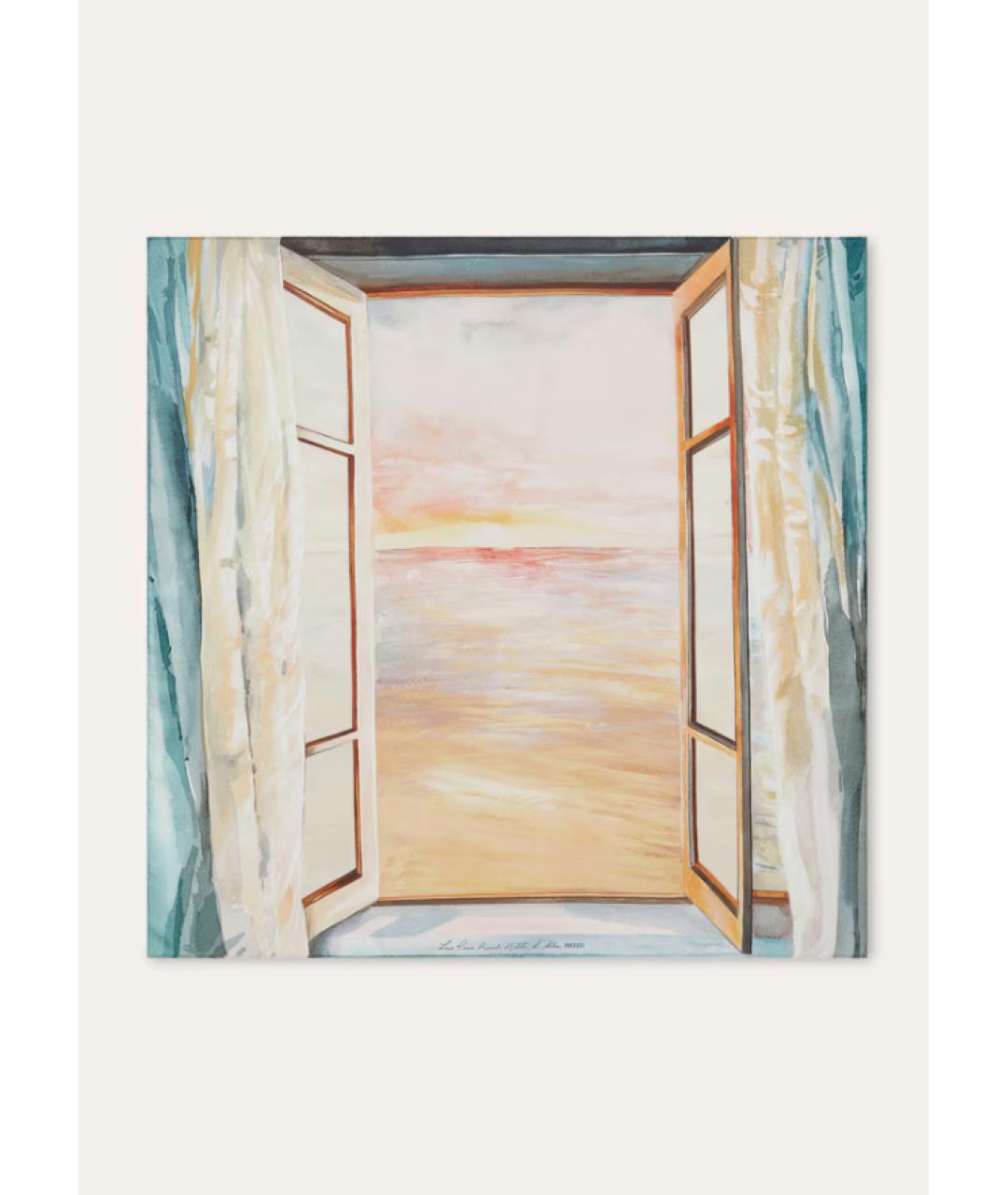 LORO PIANA Мульти шелковый платок, фото 4