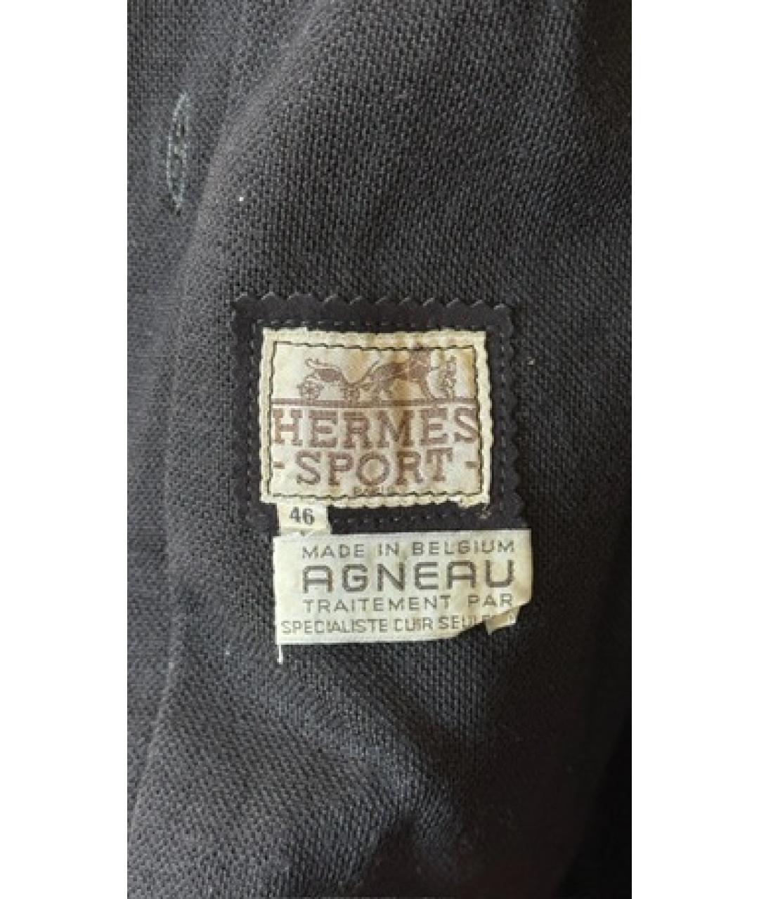 HERMES Черный бархатный жакет/пиджак, фото 4