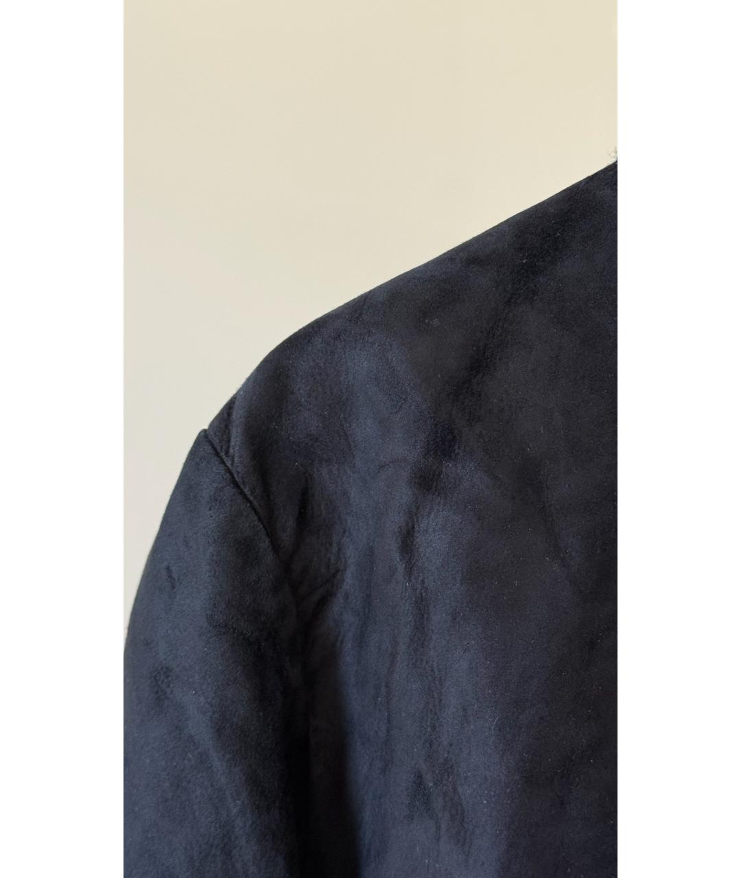 HERMES Черный бархатный жакет/пиджак, фото 3
