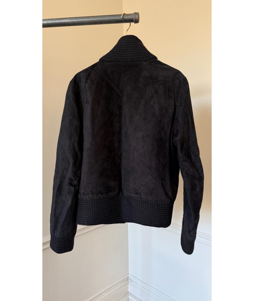 HERMES Черный бархатный жакет/пиджак, фото 2