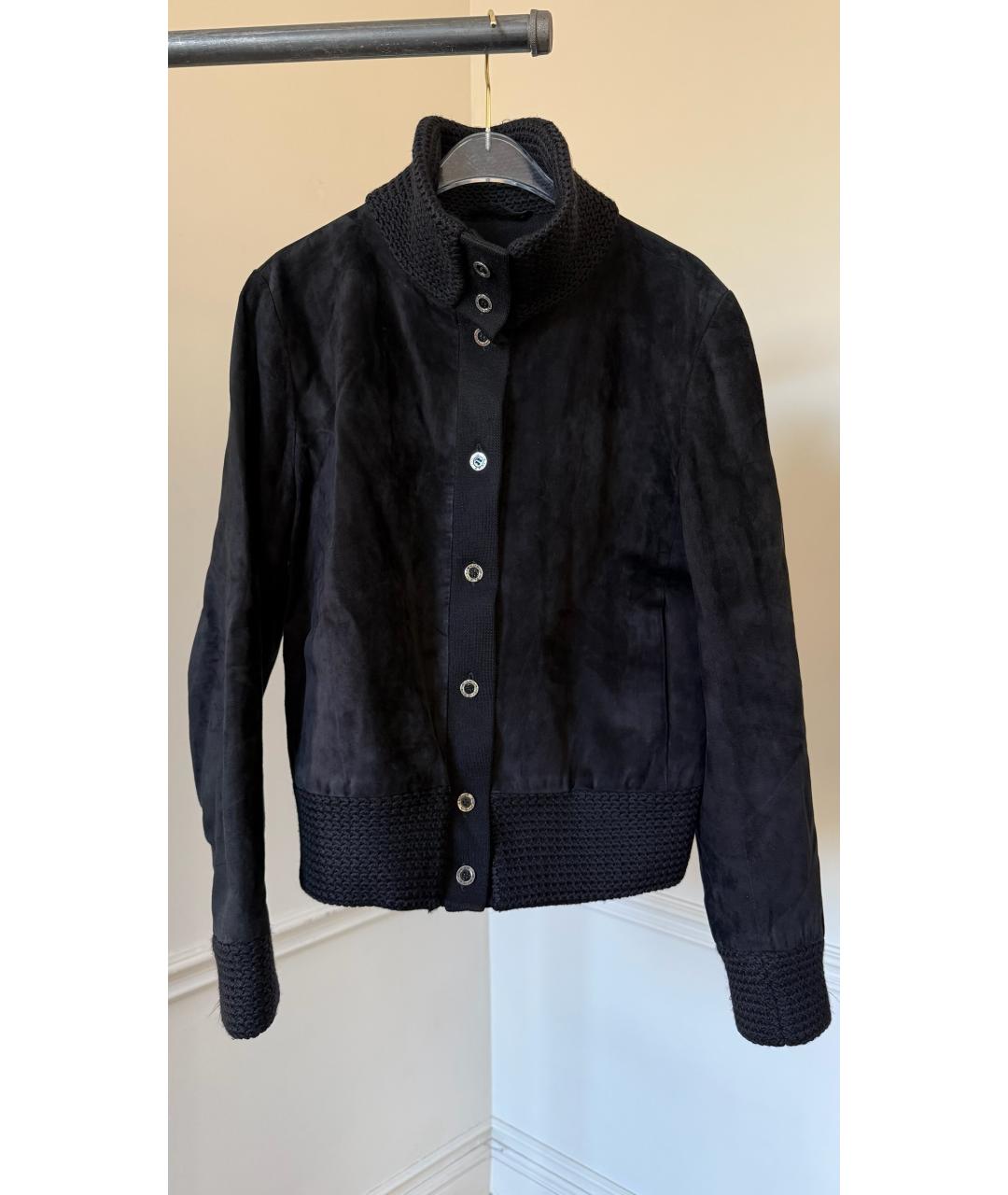 HERMES Черный бархатный жакет/пиджак, фото 6