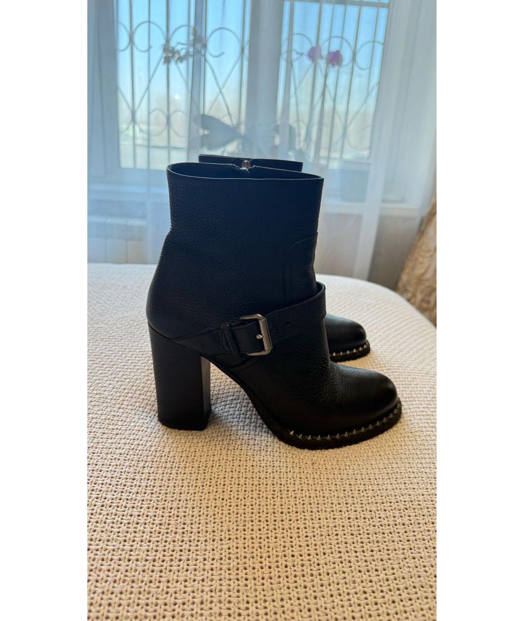 MIU MIU Черные кожаные ботильоны, фото 6