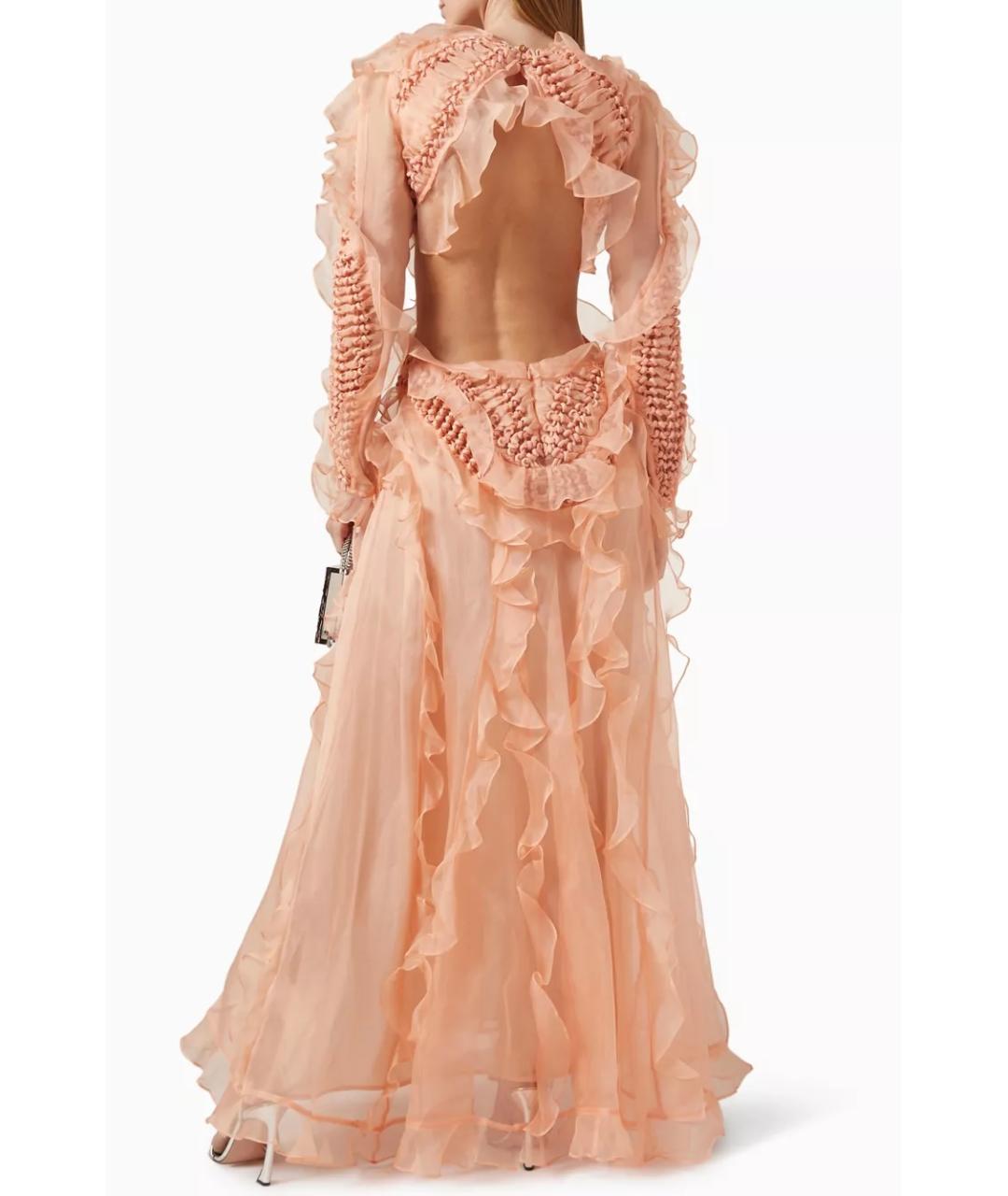 ZIMMERMANN Оранжевое шелковое коктейльное платье, фото 9