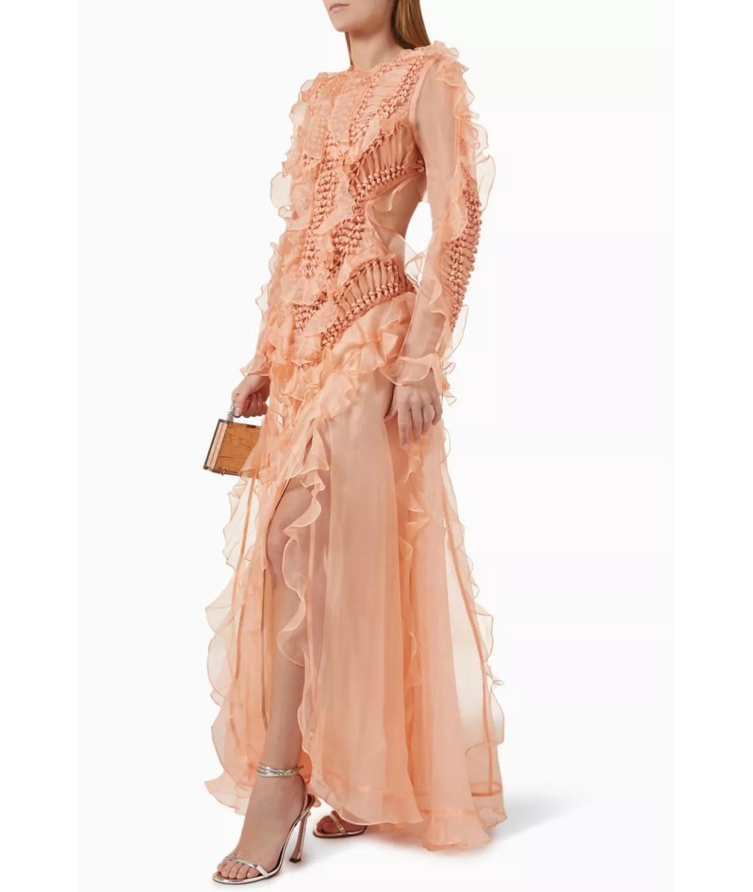 ZIMMERMANN Оранжевое шелковое коктейльное платье, фото 8