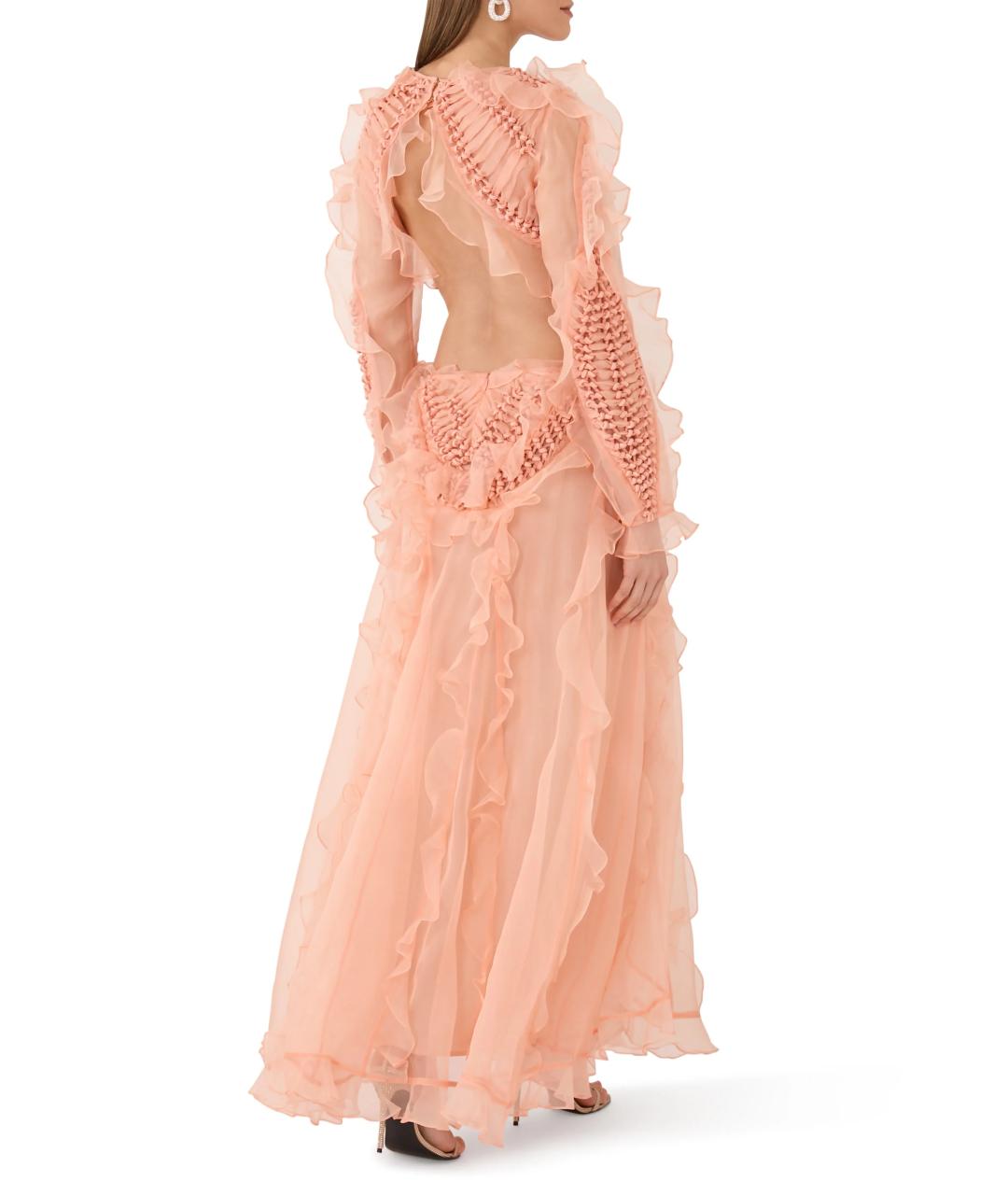 ZIMMERMANN Оранжевое шелковое коктейльное платье, фото 7