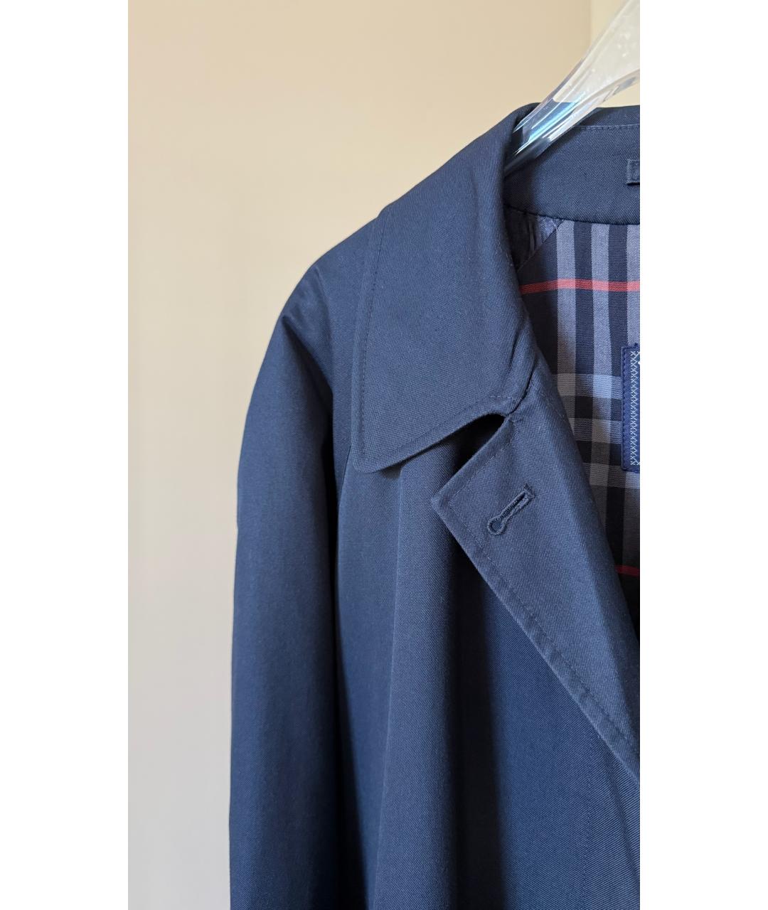 BURBERRY Синее пальто, фото 3