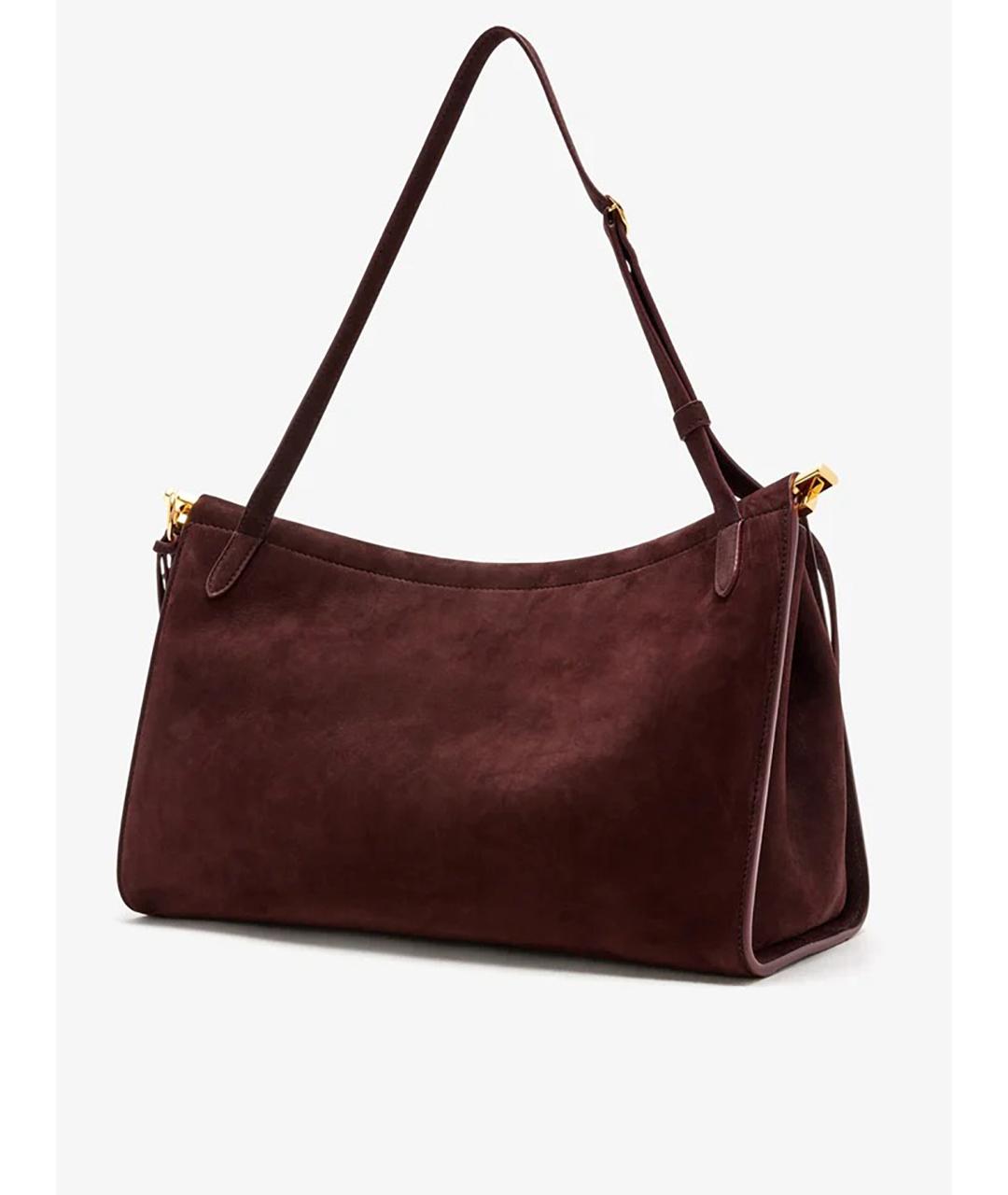 ALAIA Бордовая замшевая сумка через плечо, фото 2