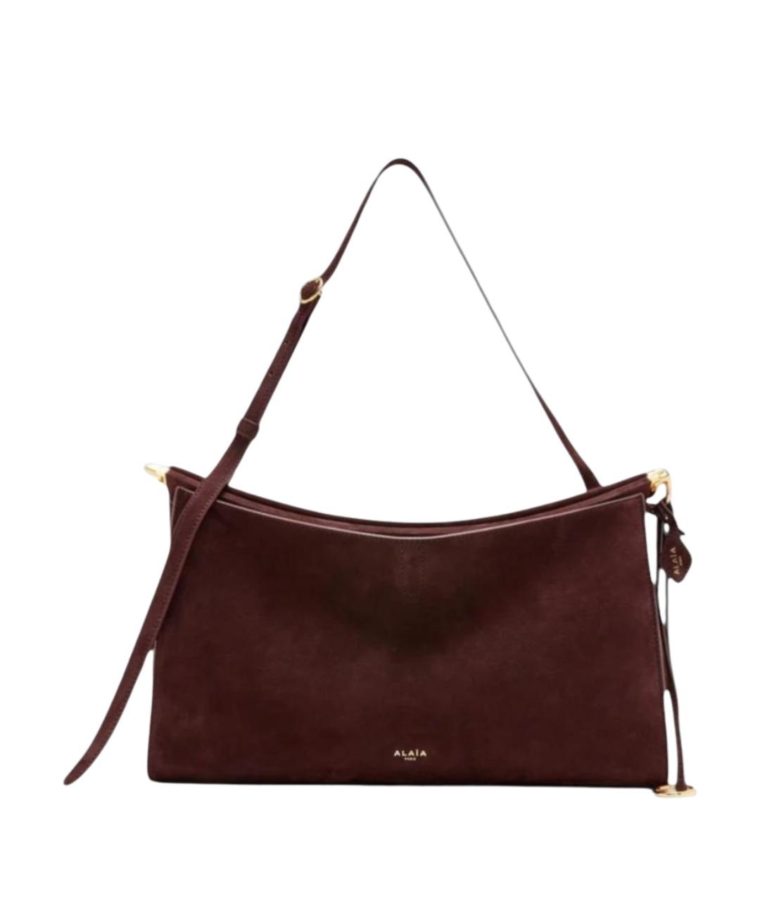 ALAIA Бордовая замшевая сумка через плечо, фото 1