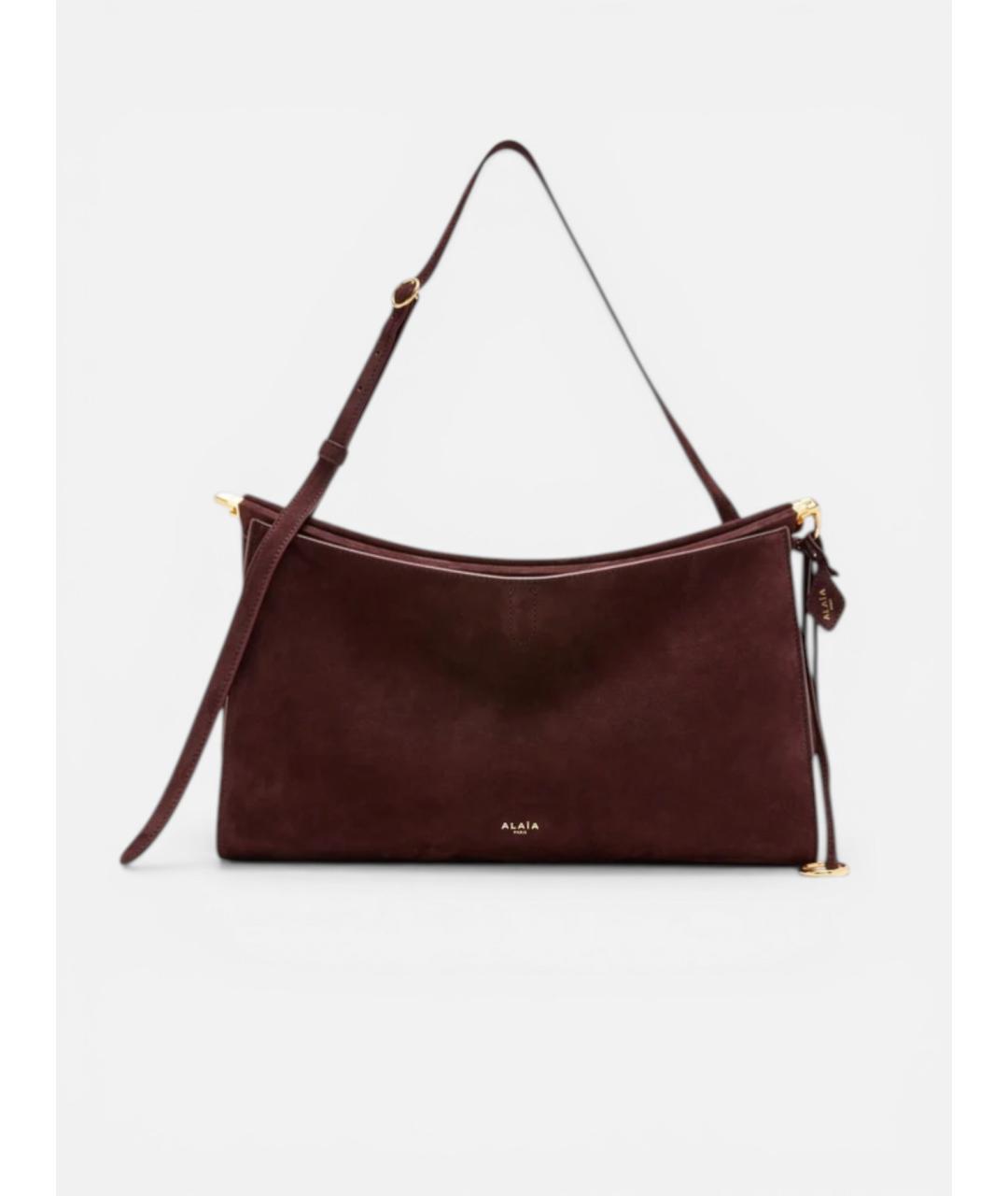 ALAIA Бордовая замшевая сумка через плечо, фото 4