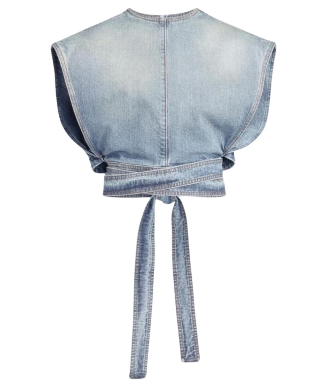 ALAIA Голубая хлопковая блузы, фото 1