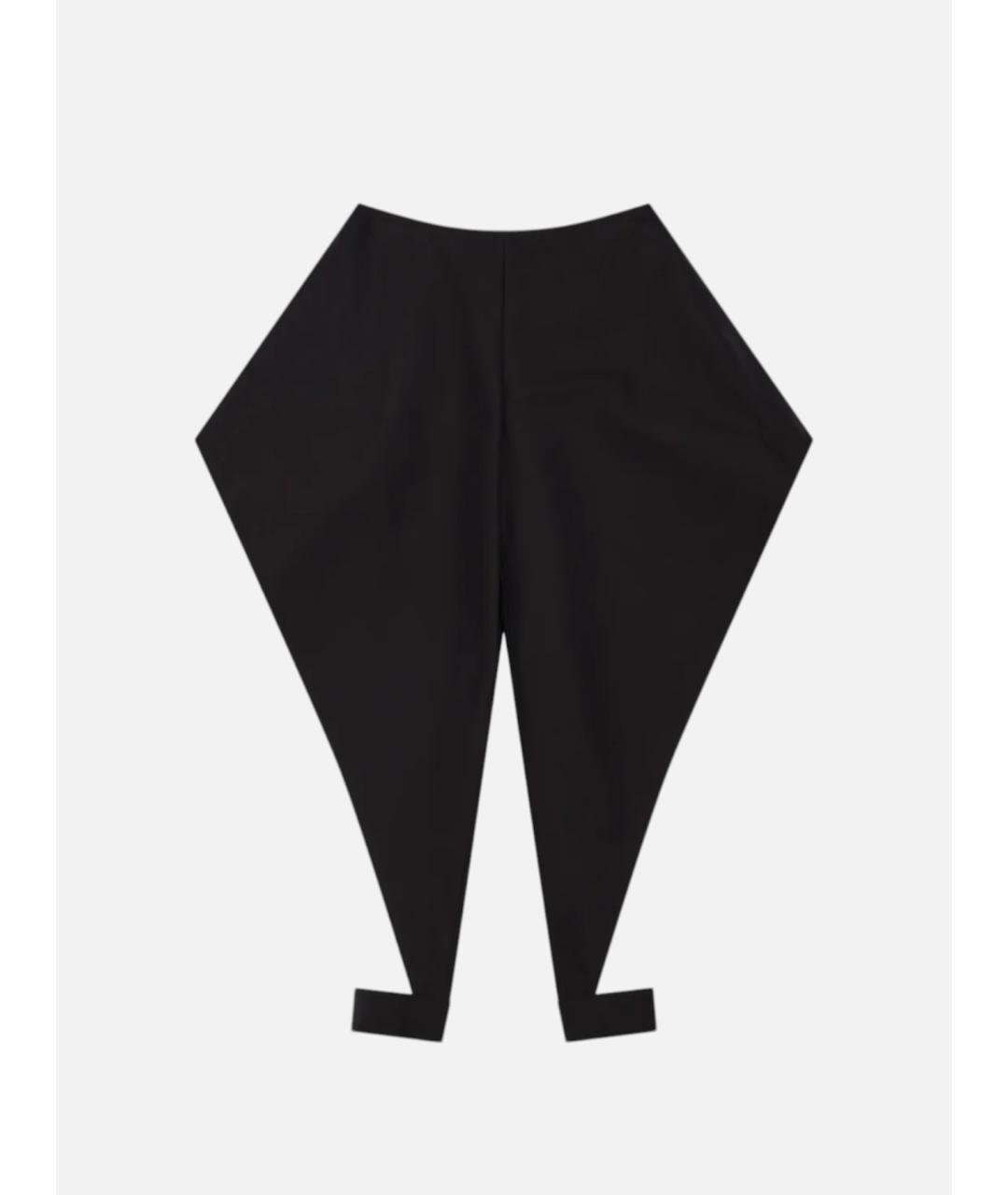 ALAIA Черные хлопковые брюки широкие, фото 4