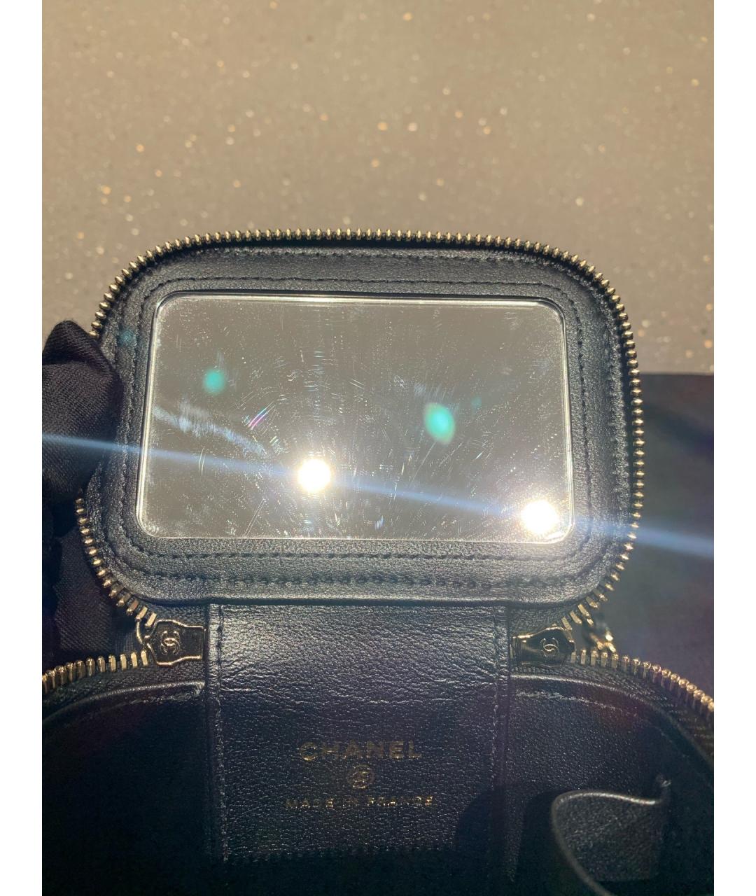 CHANEL Черная кожаная сумка через плечо, фото 5