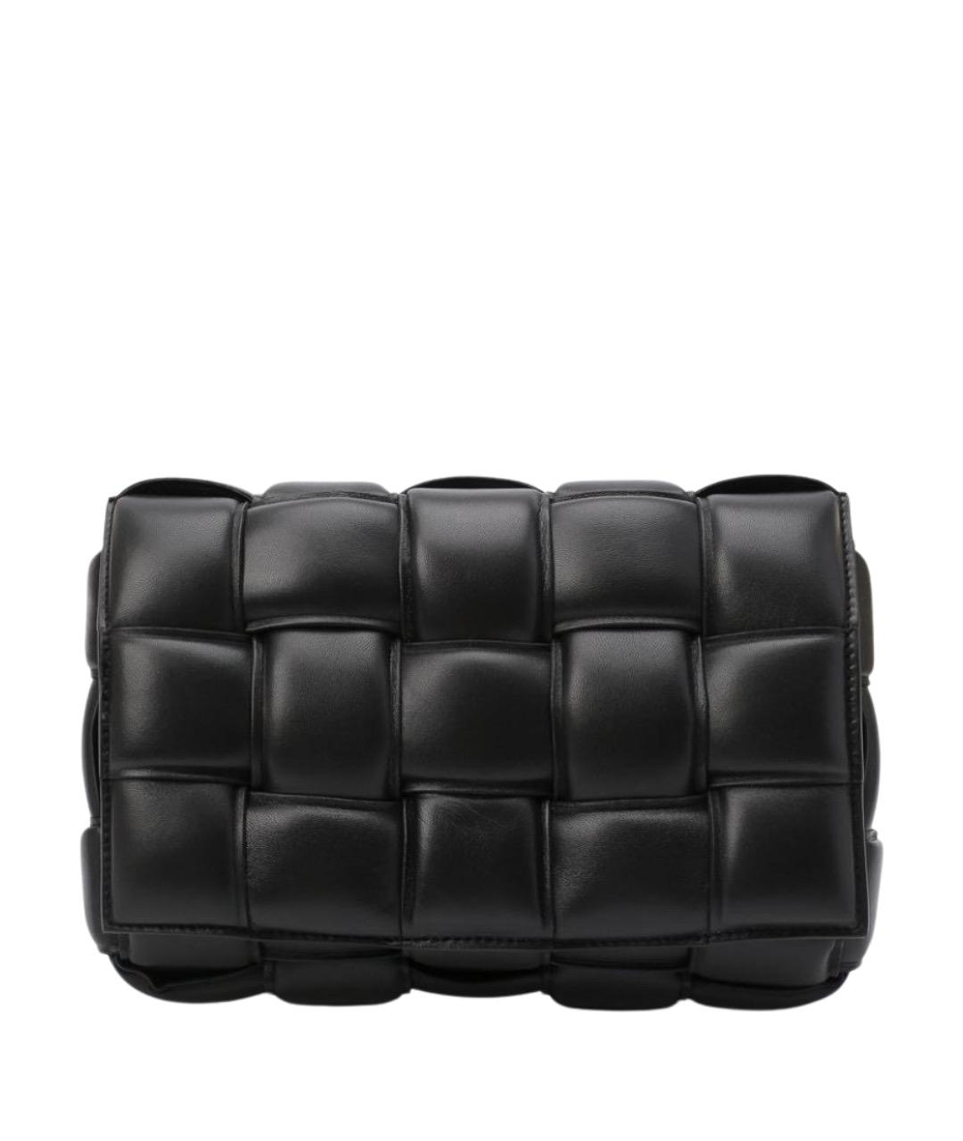 BOTTEGA VENETA Черная кожаная сумка через плечо, фото 1