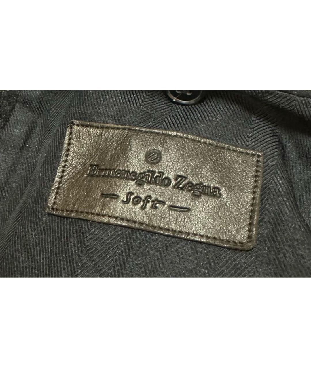 ERMENEGILDO ZEGNA XXX Серое шерстяное пальто, фото 4
