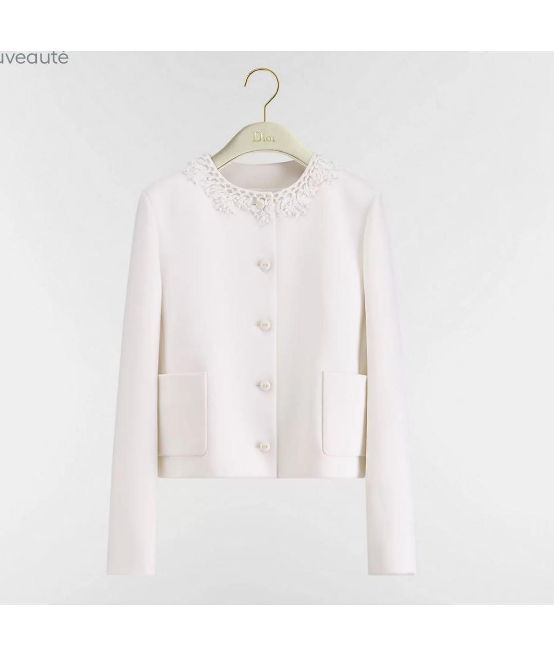 CHRISTIAN DIOR Белый жакет/пиджак, фото 5