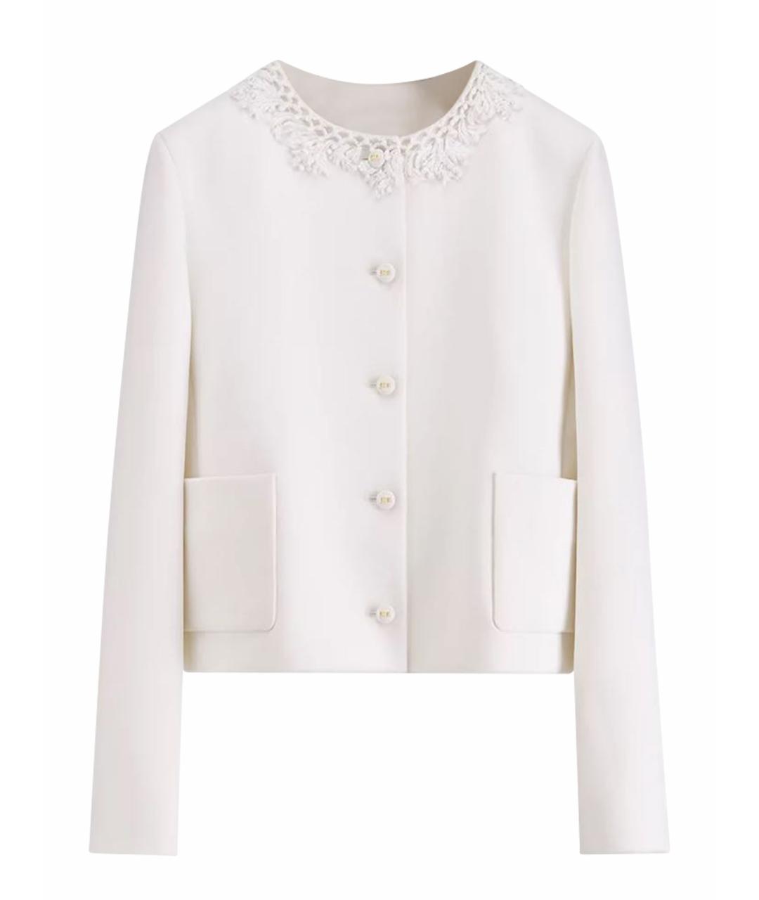 CHRISTIAN DIOR Белый жакет/пиджак, фото 1