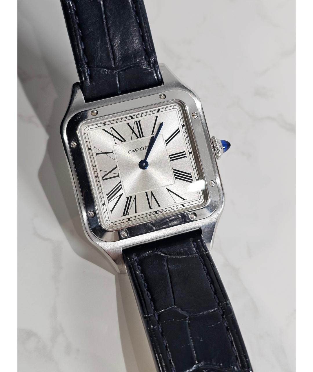 CARTIER Белые металлические часы, фото 4