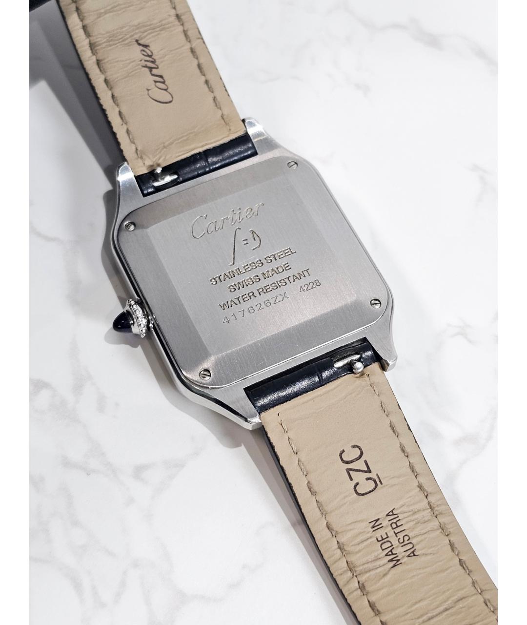 CARTIER Белые металлические часы, фото 2