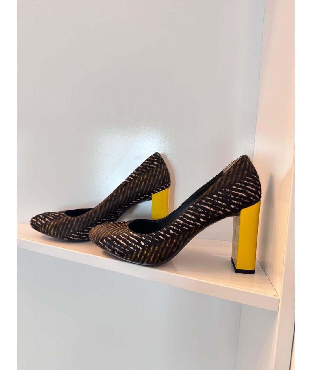 FENDI Мульти туфли из экзотической кожи, фото 6