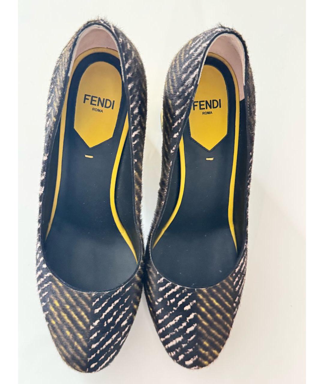 FENDI Мульти туфли из экзотической кожи, фото 3