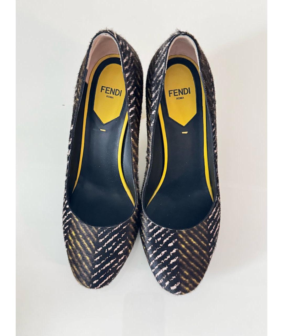 FENDI Мульти туфли из экзотической кожи, фото 2