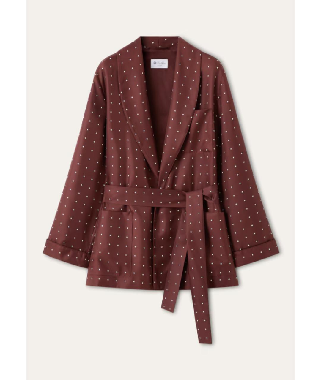 LORO PIANA Бордовый халаты, фото 8