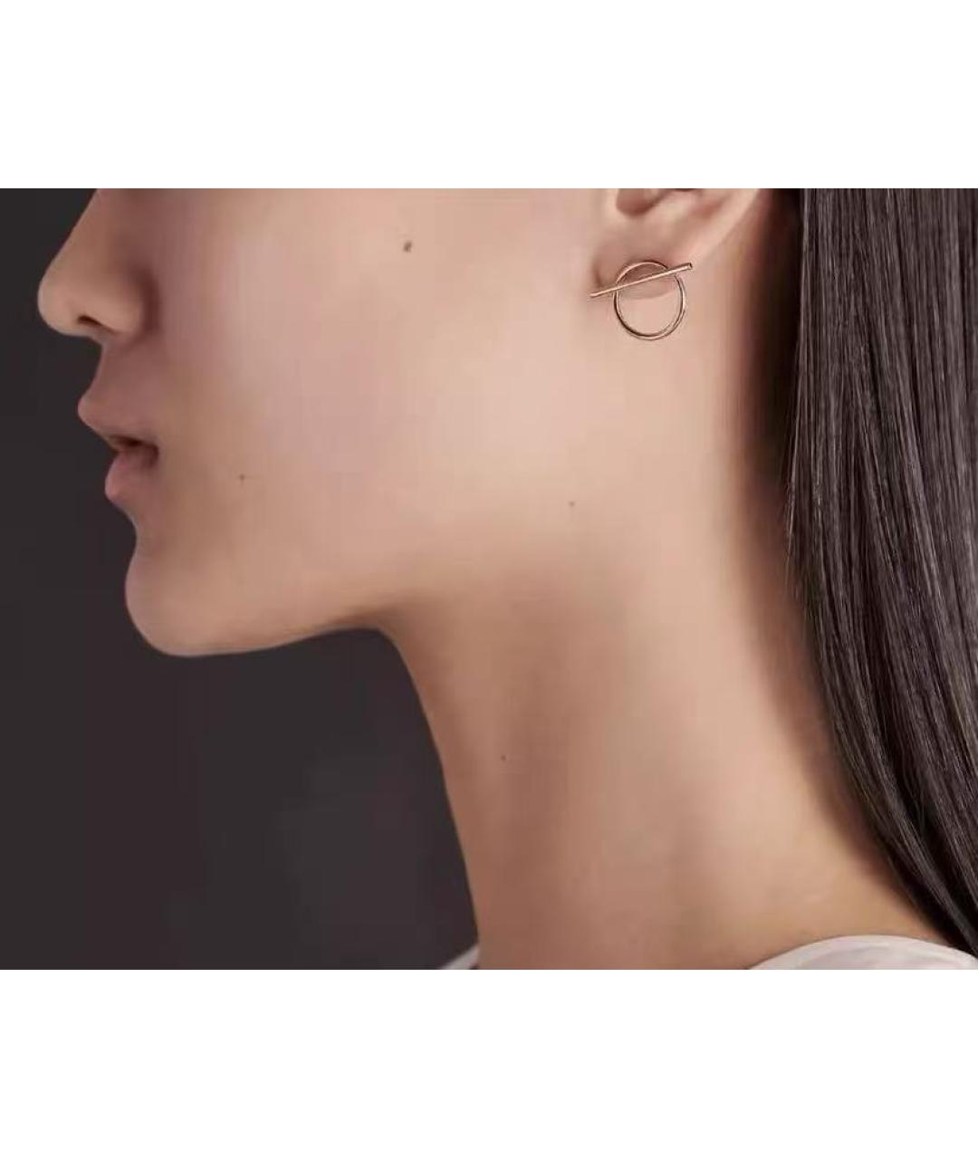 HERMES Золотые серьги из розового золота, фото 2