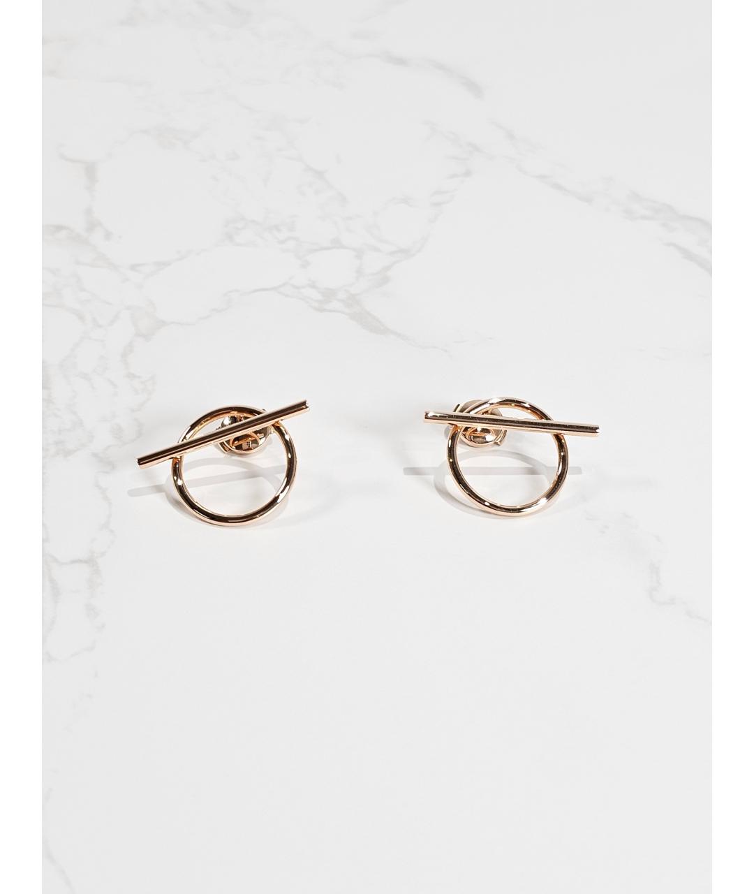 HERMES Золотые серьги из розового золота, фото 3