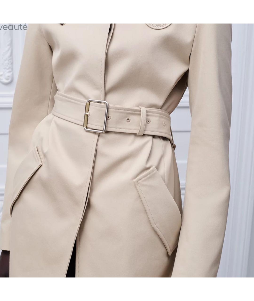 CHRISTIAN DIOR Бежевый тренч/плащ, фото 4