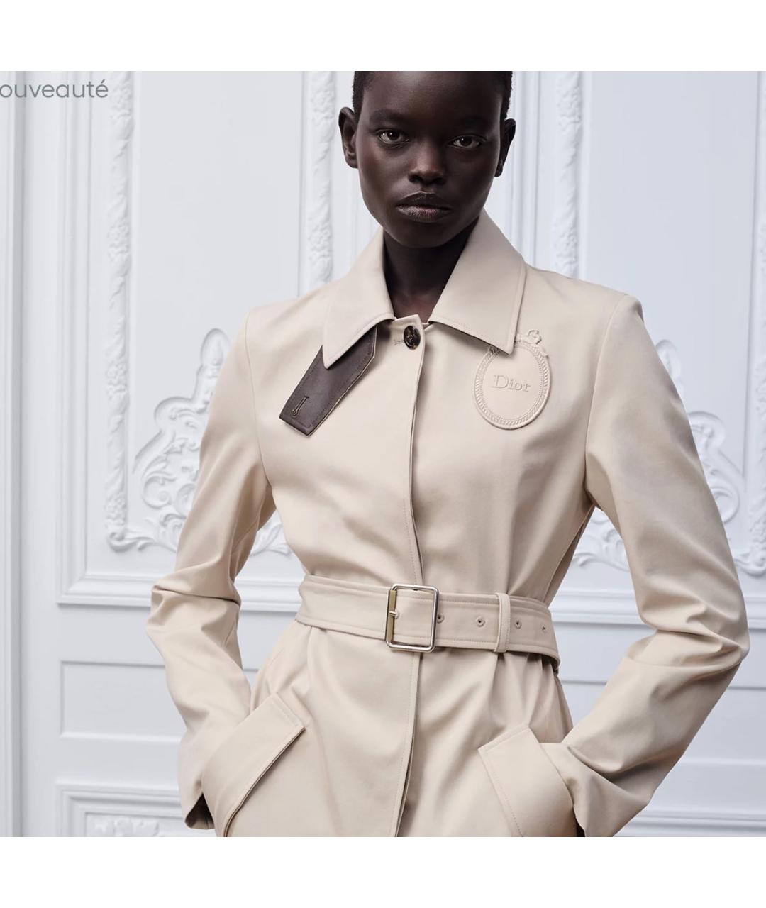 CHRISTIAN DIOR Бежевый тренч/плащ, фото 3