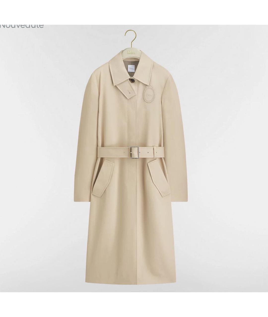 CHRISTIAN DIOR Бежевый тренч/плащ, фото 5