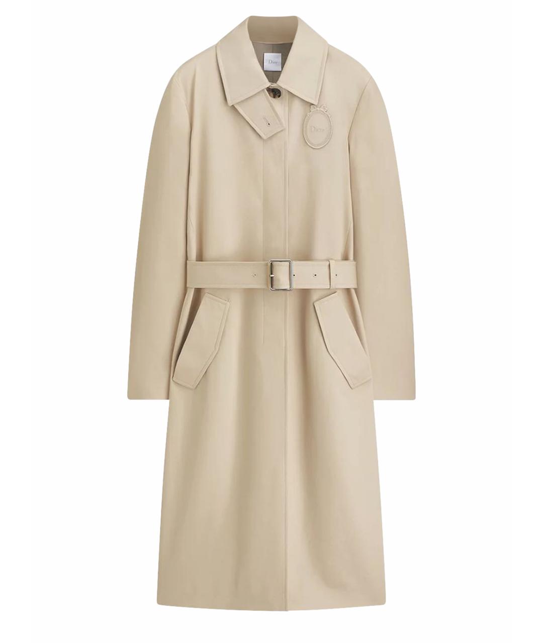 CHRISTIAN DIOR Бежевый тренч/плащ, фото 1
