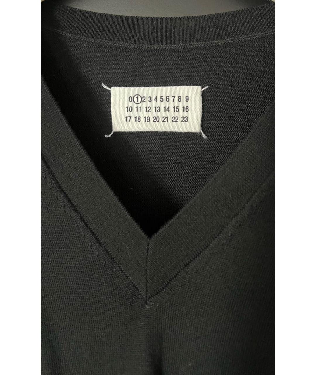 MAISON MARGIELA Черный шерстяной жилет, фото 3