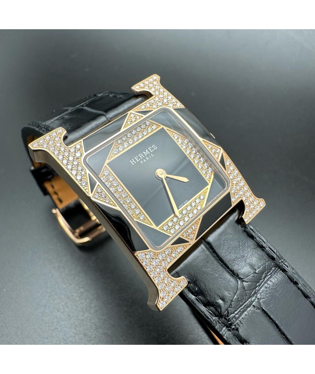 HERMES Золотые часы из розового золота, фото 3