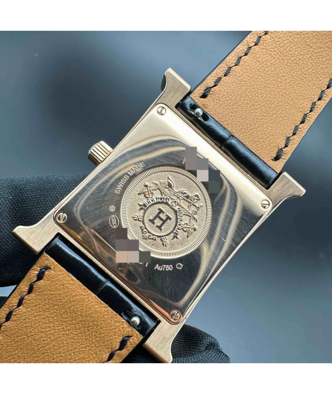 HERMES Золотые часы из розового золота, фото 6