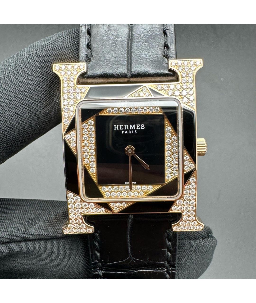 HERMES Золотые часы из розового золота, фото 9