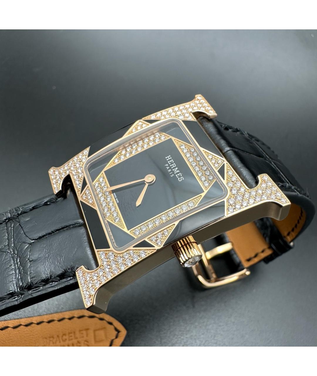 HERMES Золотые часы из розового золота, фото 2