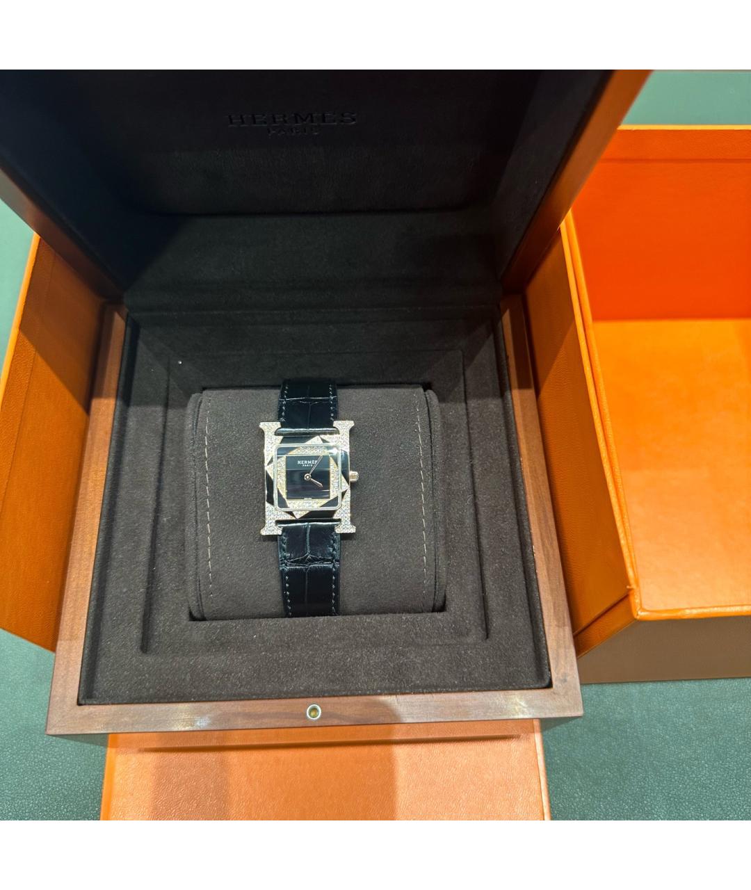 HERMES Золотые часы из розового золота, фото 8