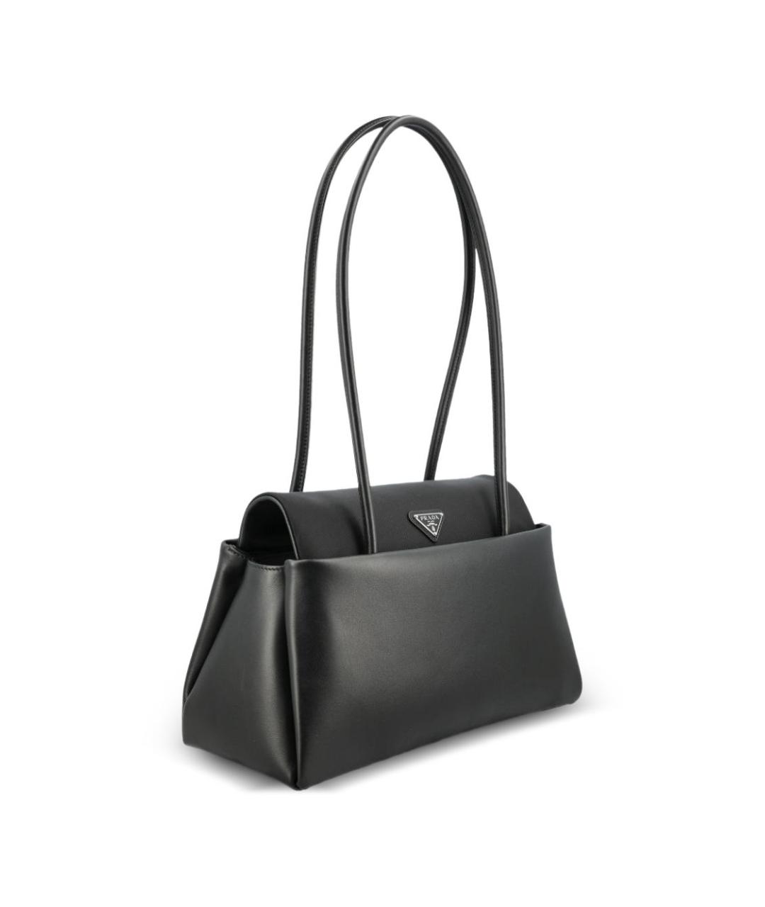 PRADA Черная кожаная сумка тоут, фото 4