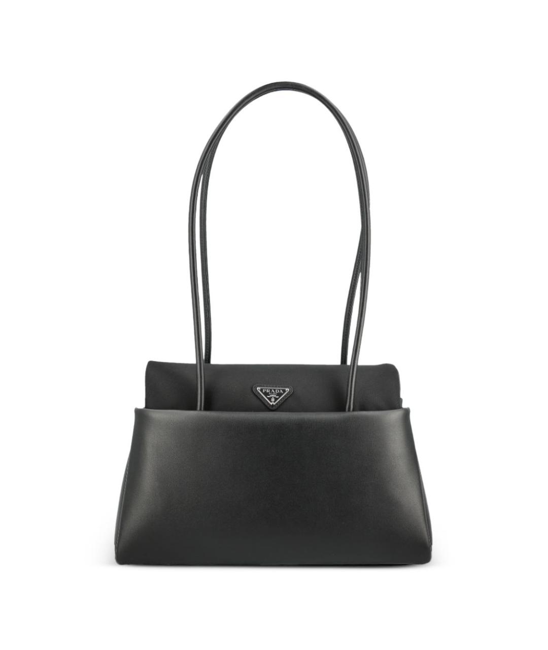 PRADA Черная кожаная сумка тоут, фото 3