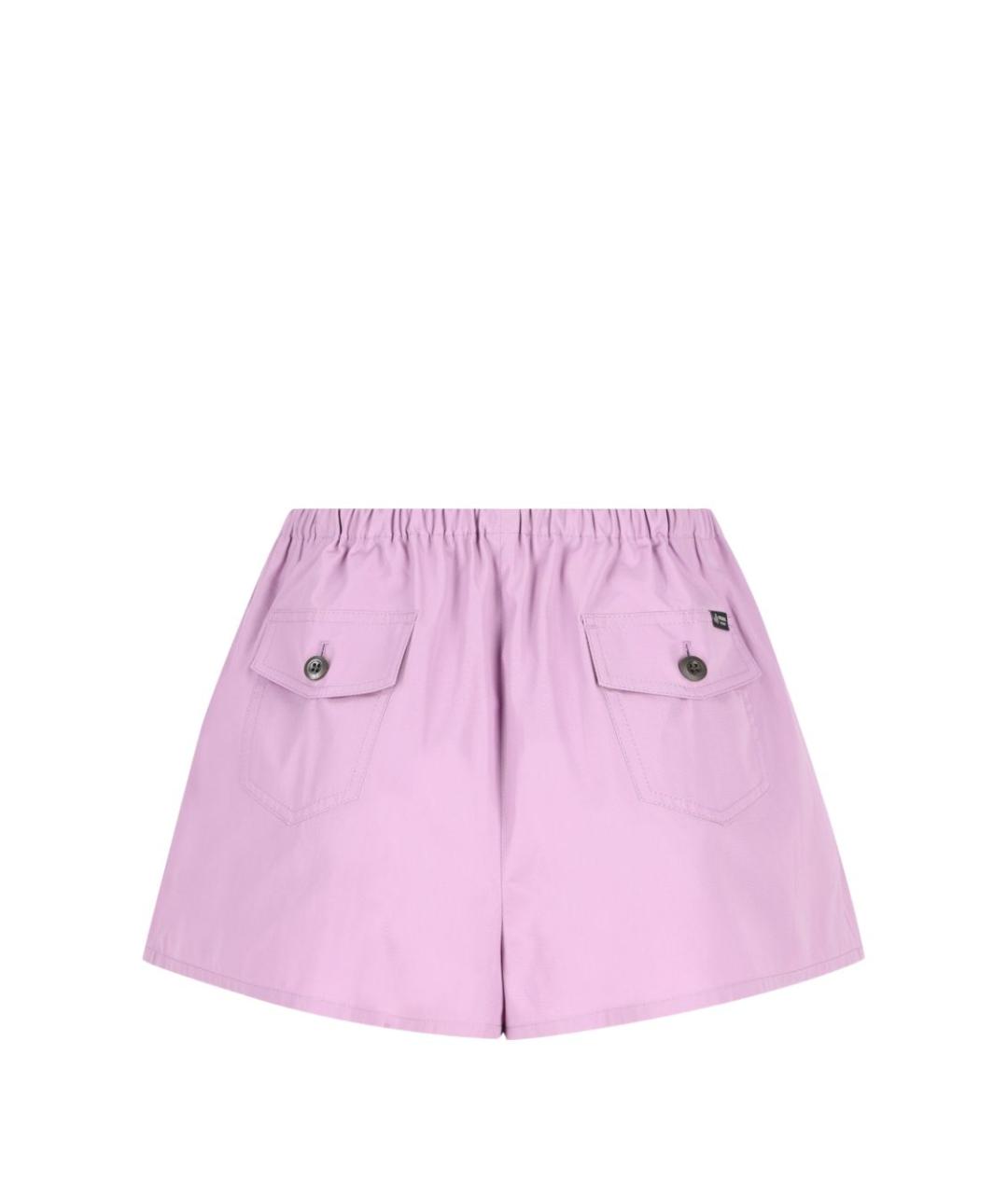 PRADA Фиолетовые хлопковые шорты, фото 4