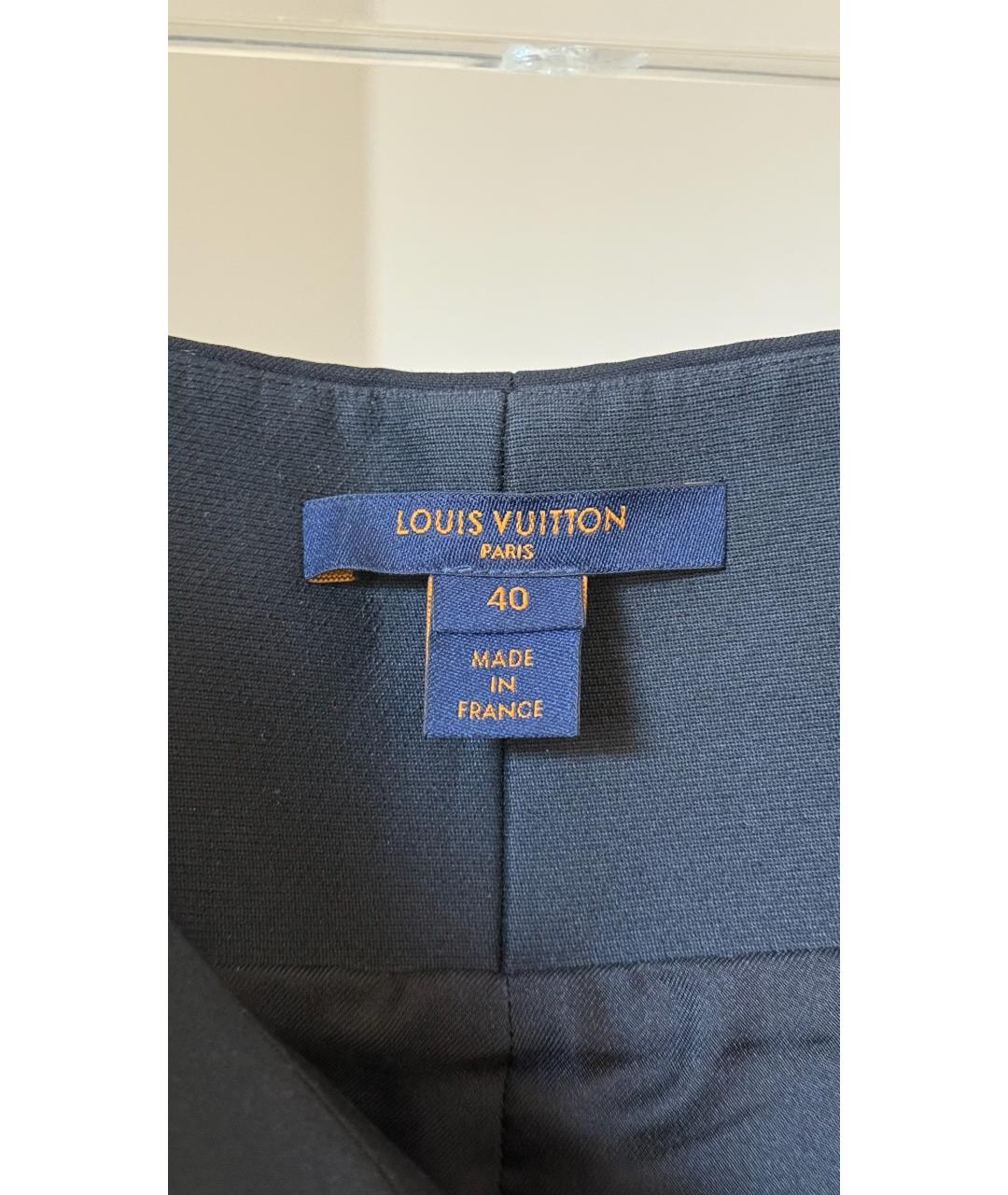 LOUIS VUITTON Черная юбка мини, фото 5
