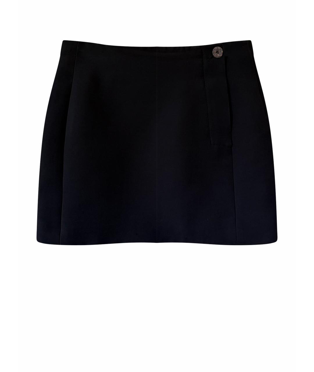 LOUIS VUITTON Черная юбка мини, фото 1